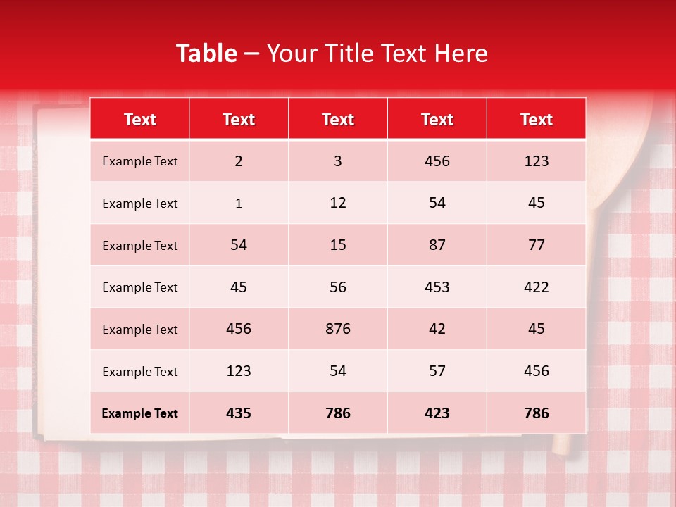 Cooking Wood Notebook PowerPoint Template