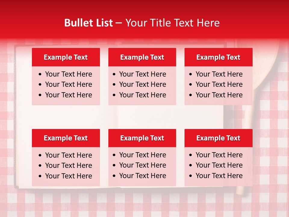 Cooking Wood Notebook PowerPoint Template