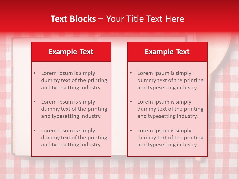 Cooking Wood Notebook PowerPoint Template