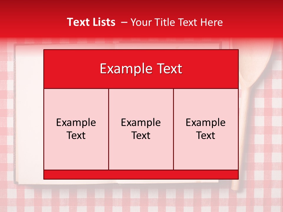 Cooking Wood Notebook PowerPoint Template