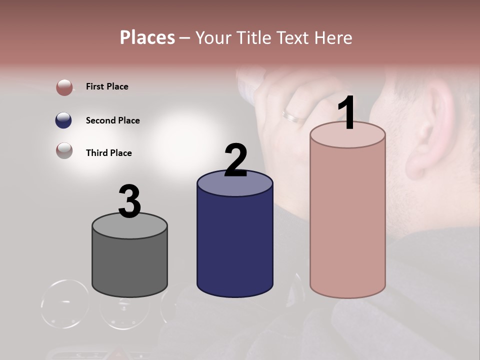 Driving Escape Mirror PowerPoint Template