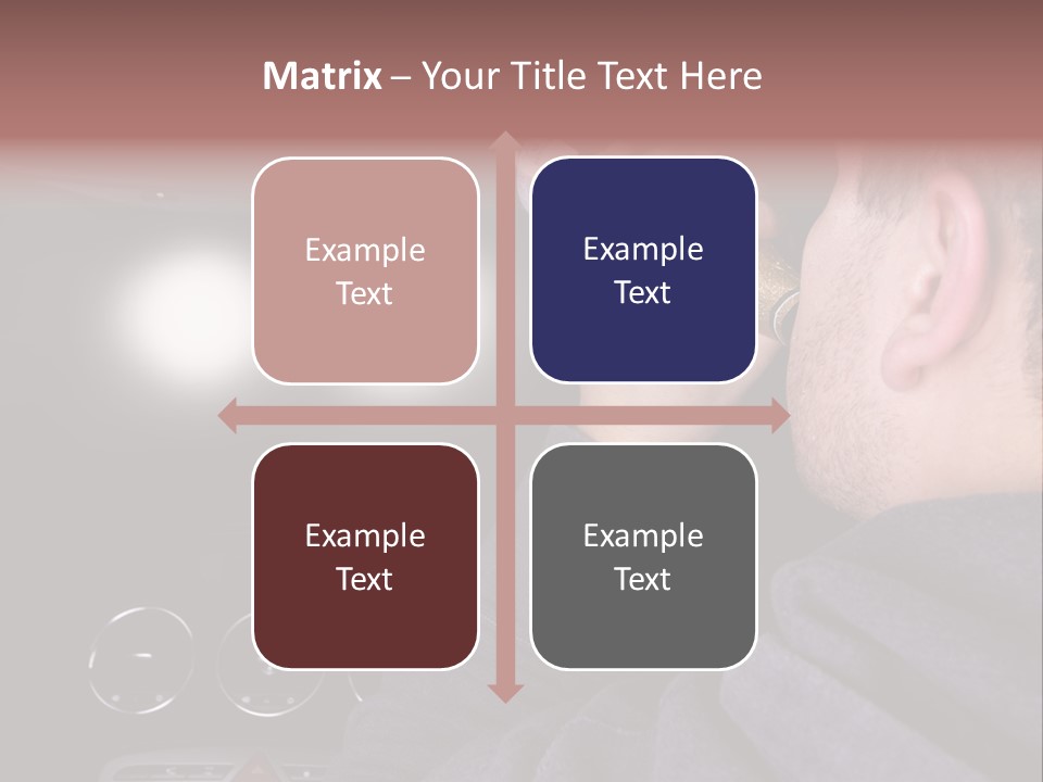 Driving Escape Mirror PowerPoint Template