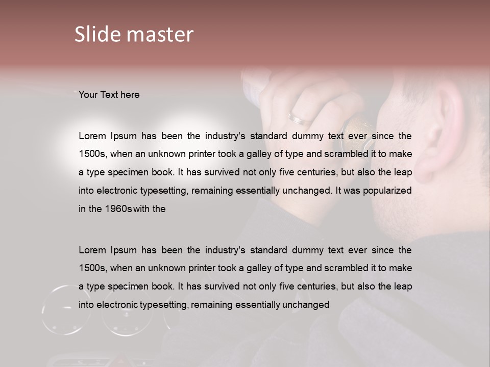 Driving Escape Mirror PowerPoint Template