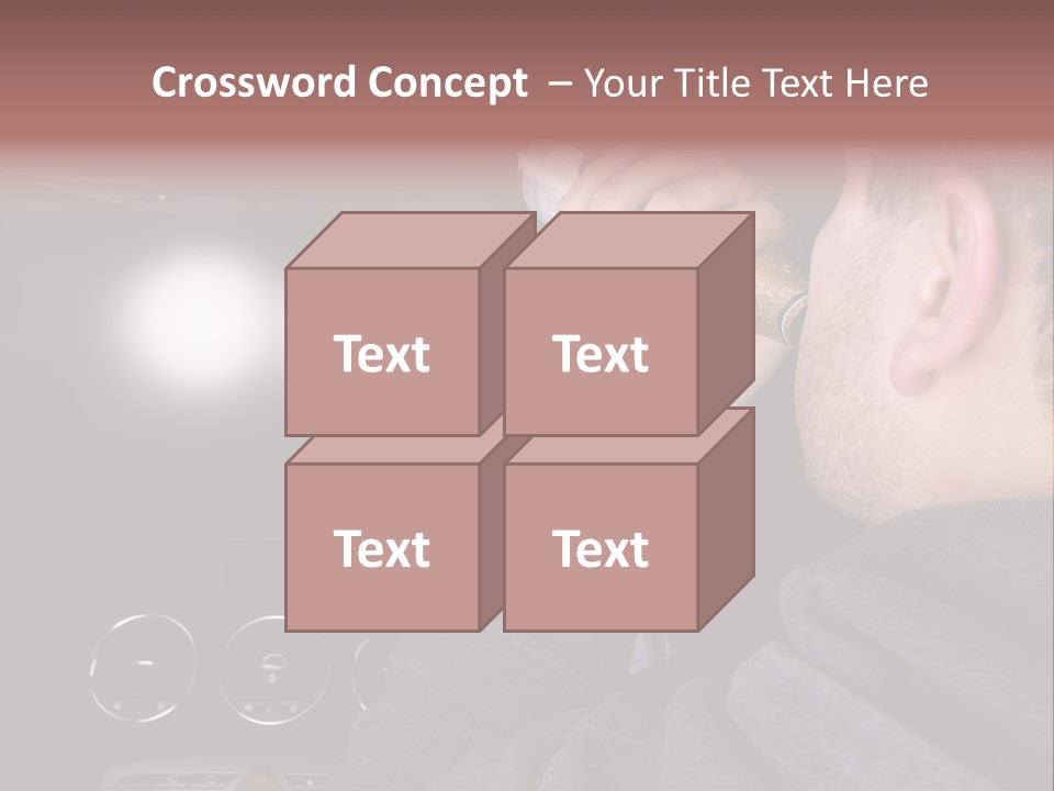 Driving Escape Mirror PowerPoint Template