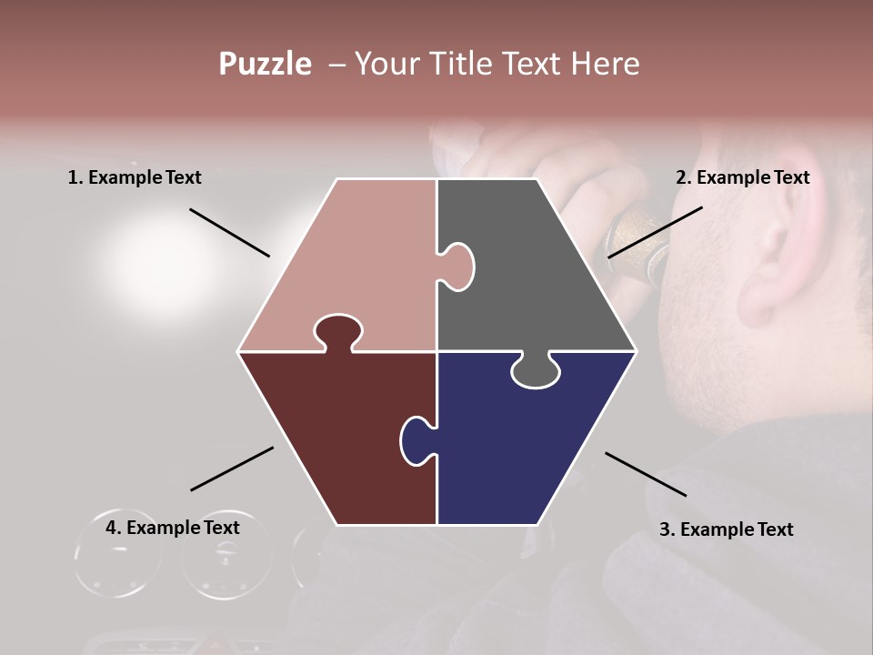 Driving Escape Mirror PowerPoint Template