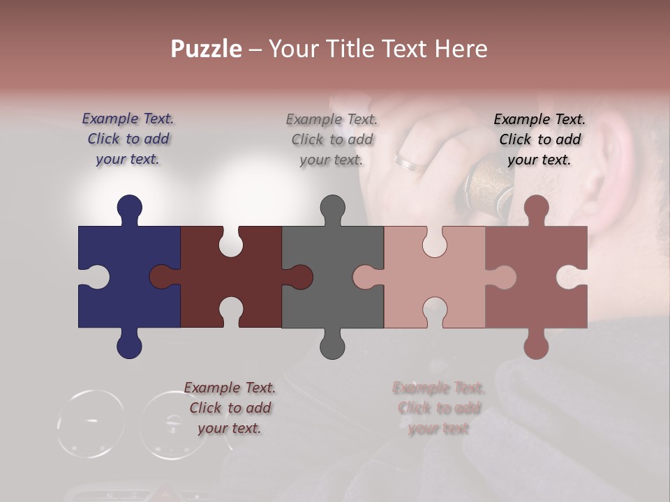 Driving Escape Mirror PowerPoint Template