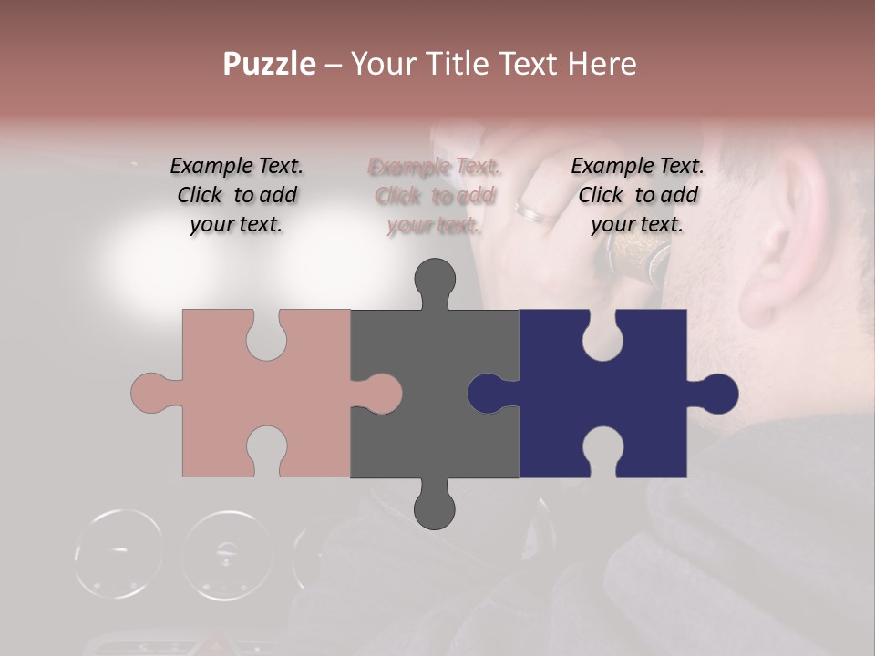 Driving Escape Mirror PowerPoint Template