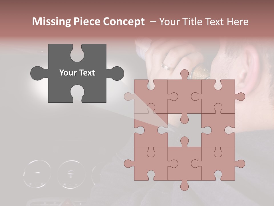 Driving Escape Mirror PowerPoint Template