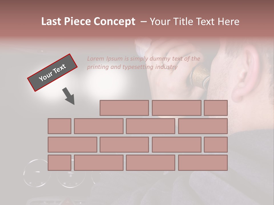 Driving Escape Mirror PowerPoint Template