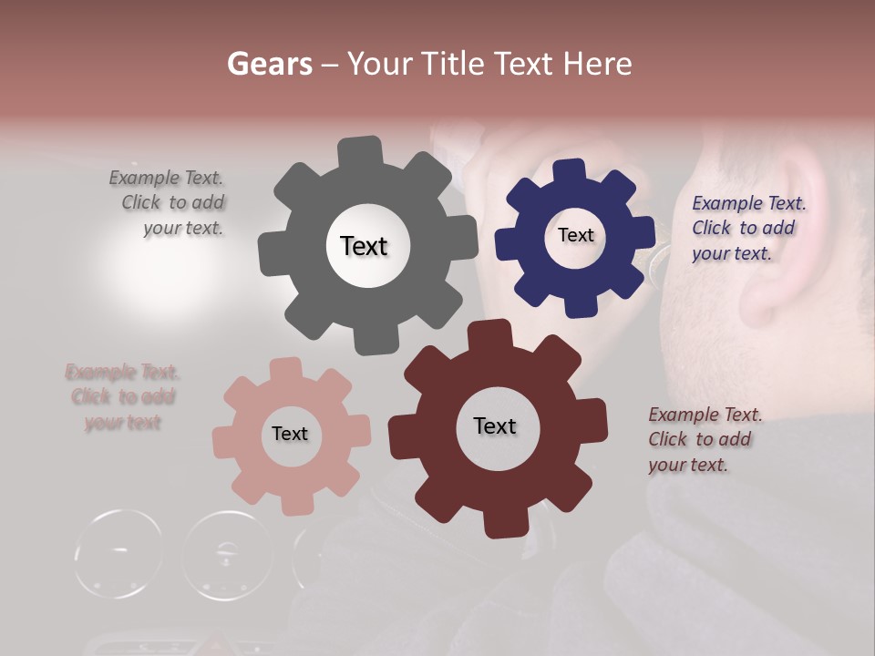 Driving Escape Mirror PowerPoint Template