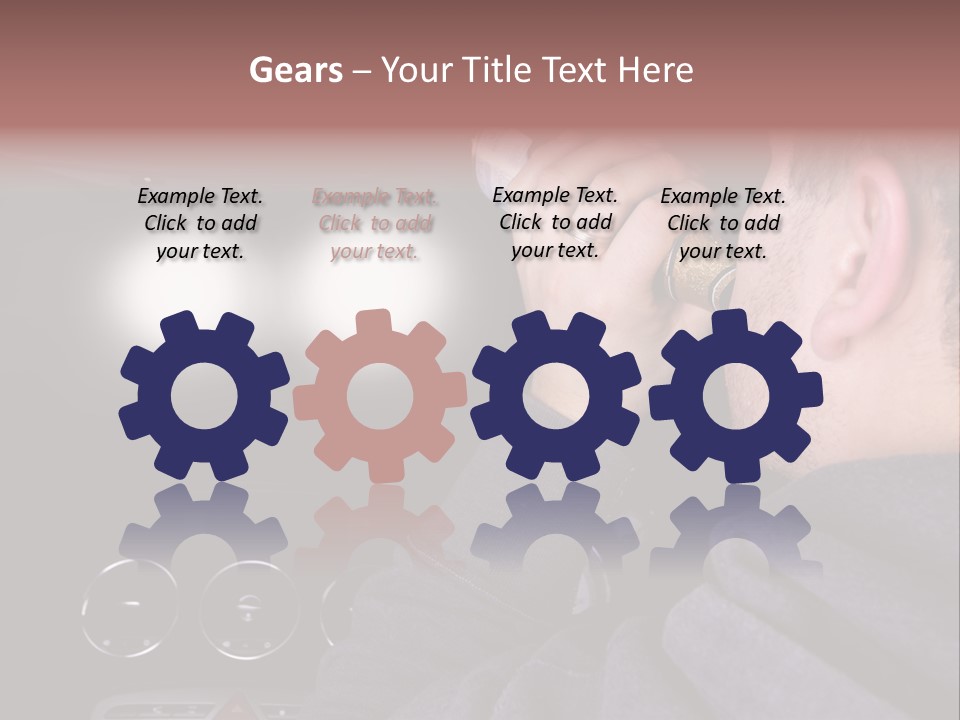 Driving Escape Mirror PowerPoint Template