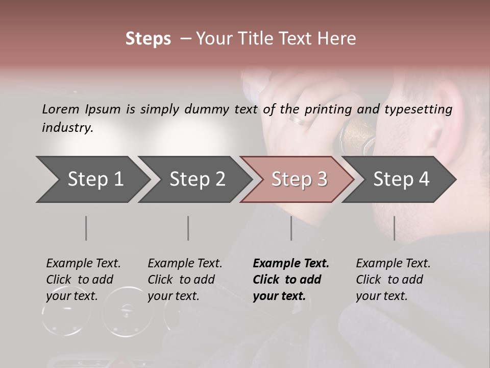 Driving Escape Mirror PowerPoint Template