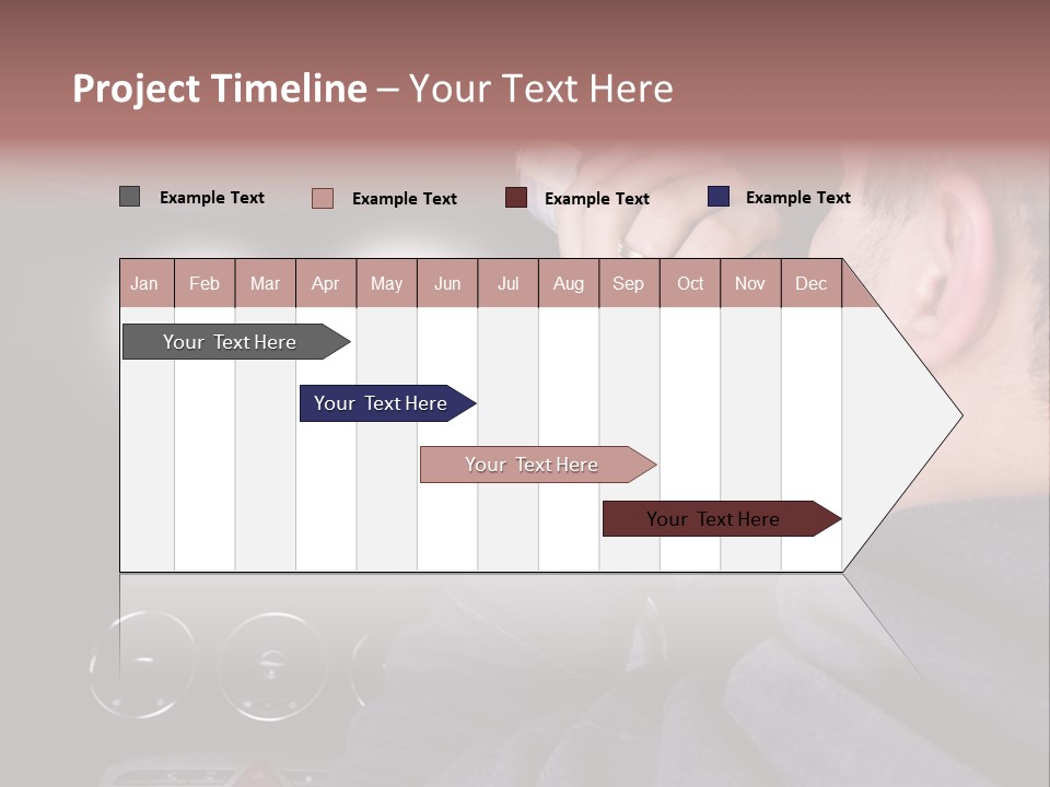 Driving Escape Mirror PowerPoint Template