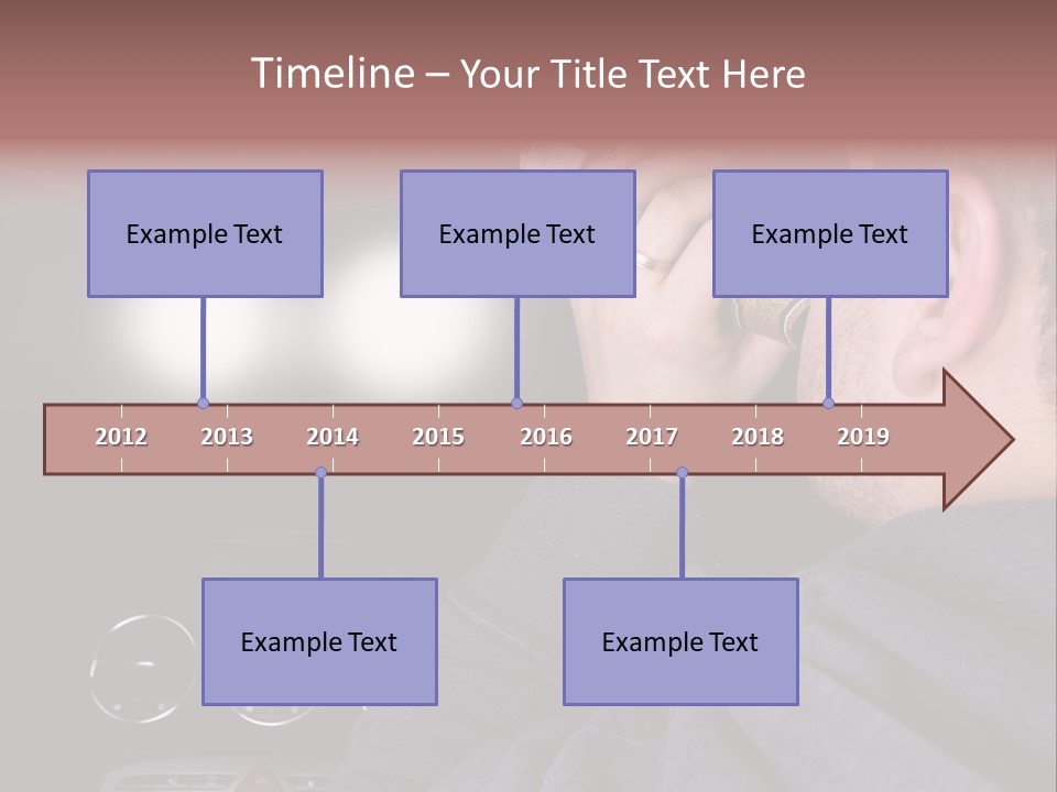 Driving Escape Mirror PowerPoint Template