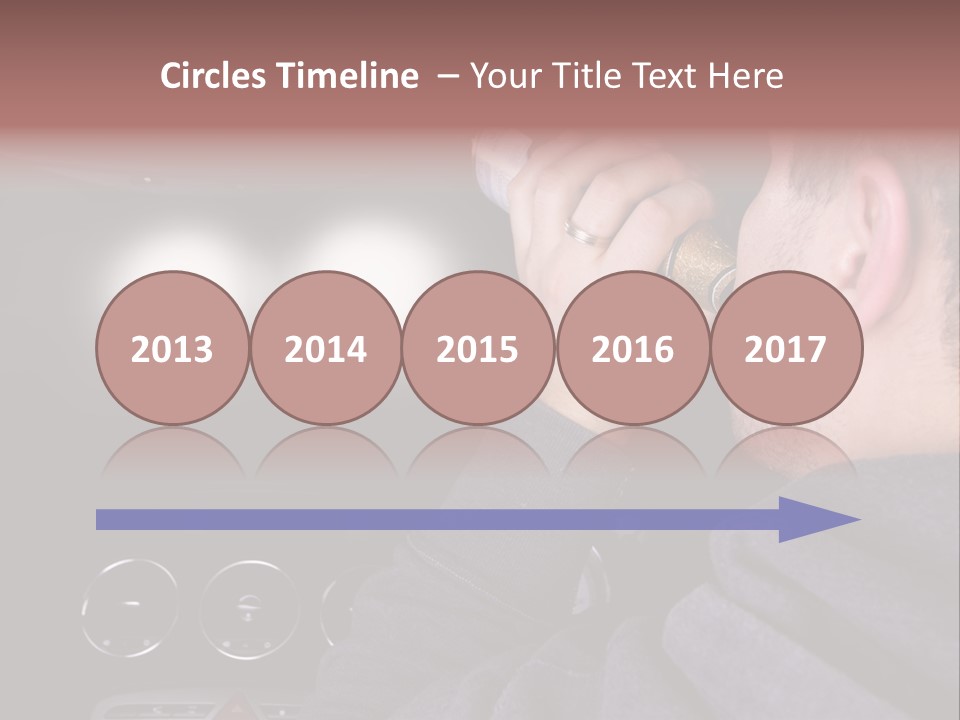 Driving Escape Mirror PowerPoint Template