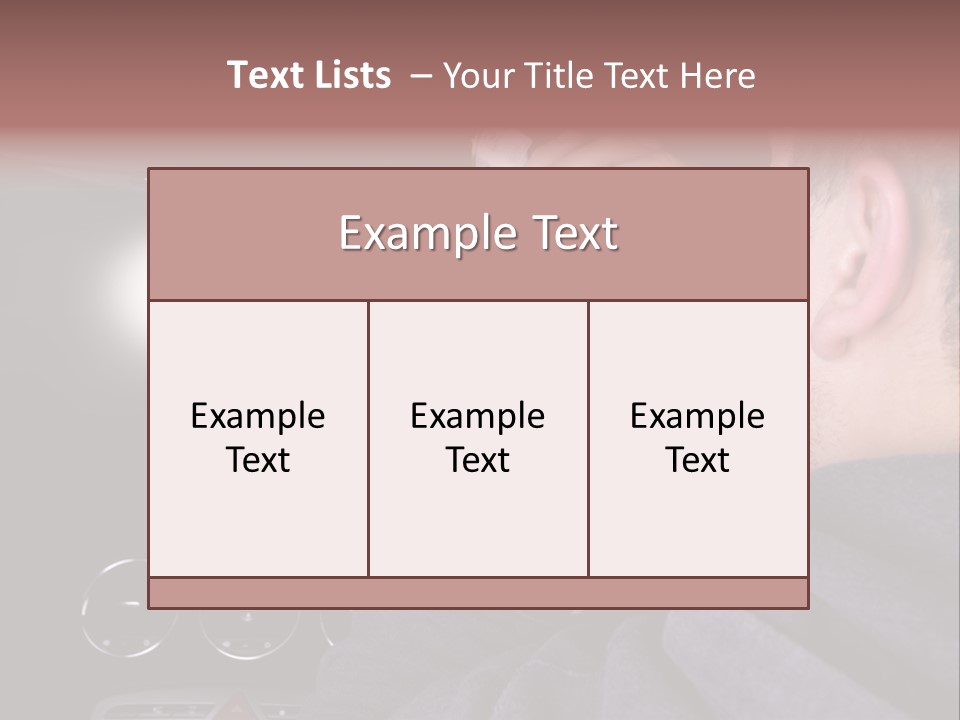 Driving Escape Mirror PowerPoint Template