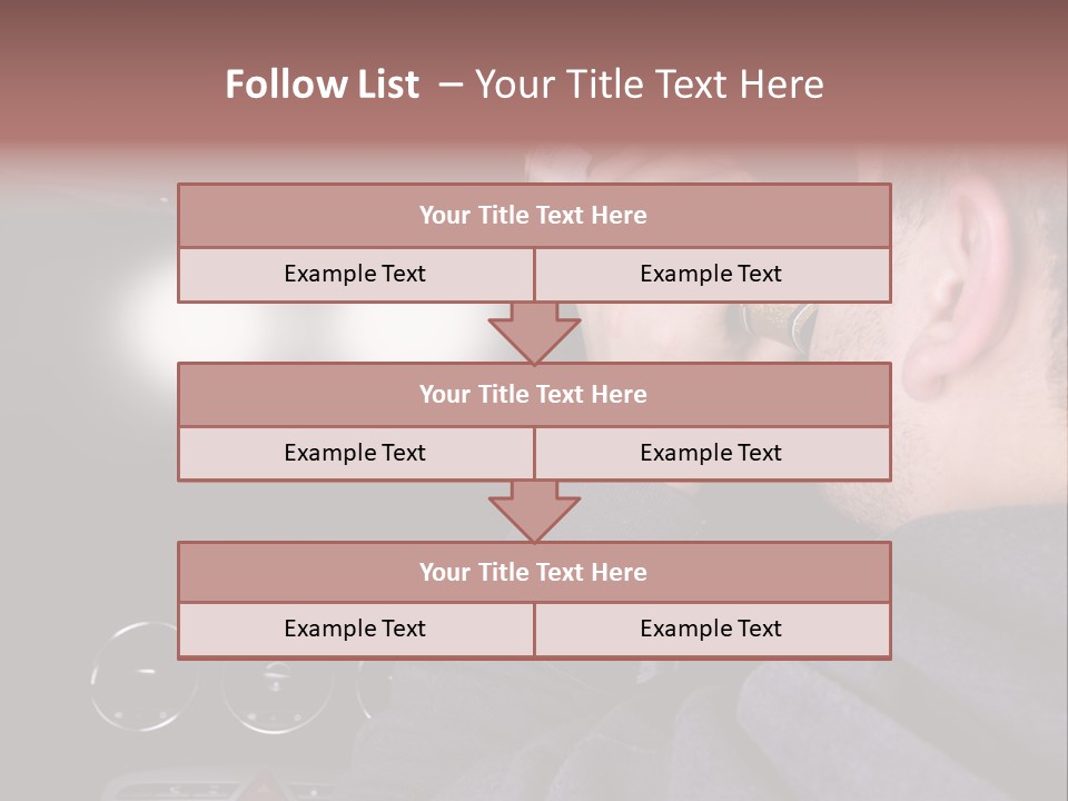 Driving Escape Mirror PowerPoint Template