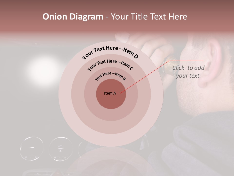 Driving Escape Mirror PowerPoint Template