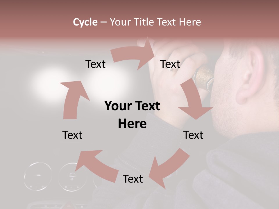 Driving Escape Mirror PowerPoint Template