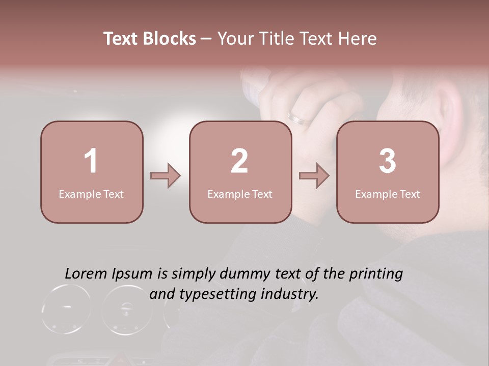 Driving Escape Mirror PowerPoint Template