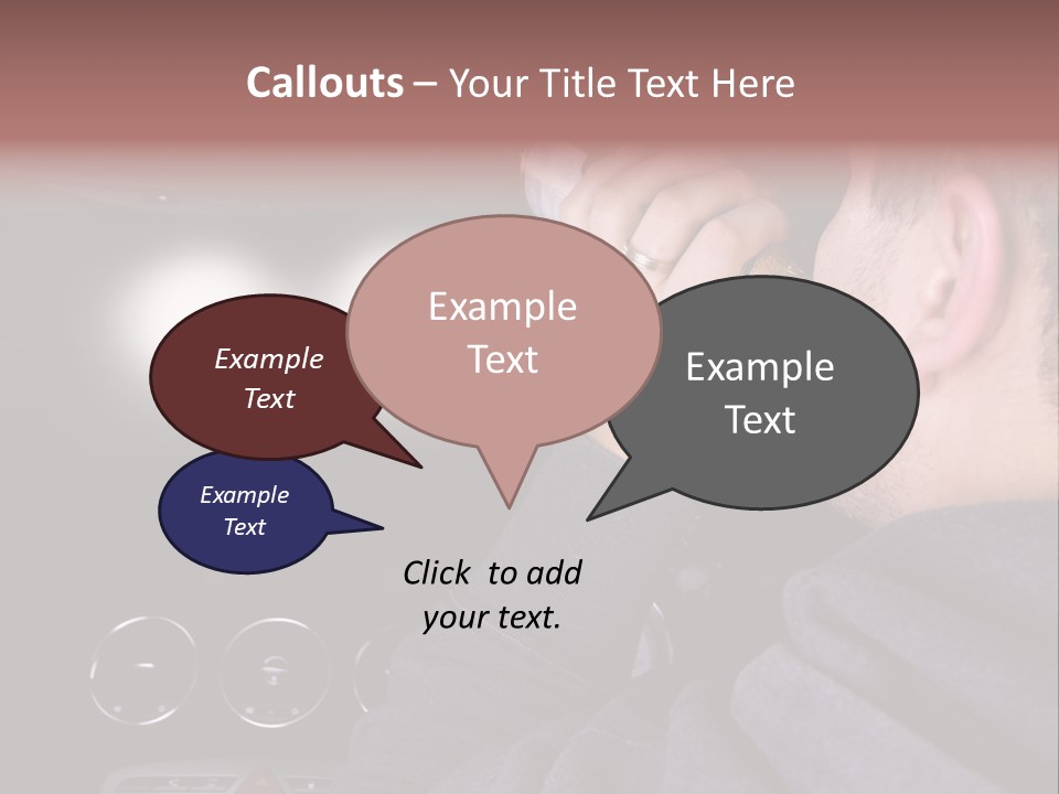 Driving Escape Mirror PowerPoint Template