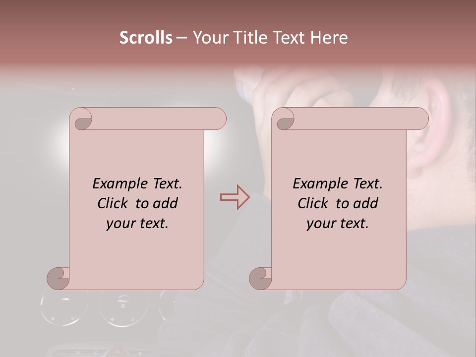 Driving Escape Mirror PowerPoint Template