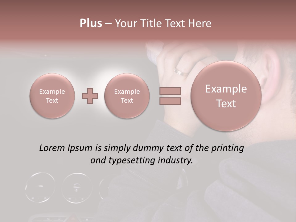 Driving Escape Mirror PowerPoint Template