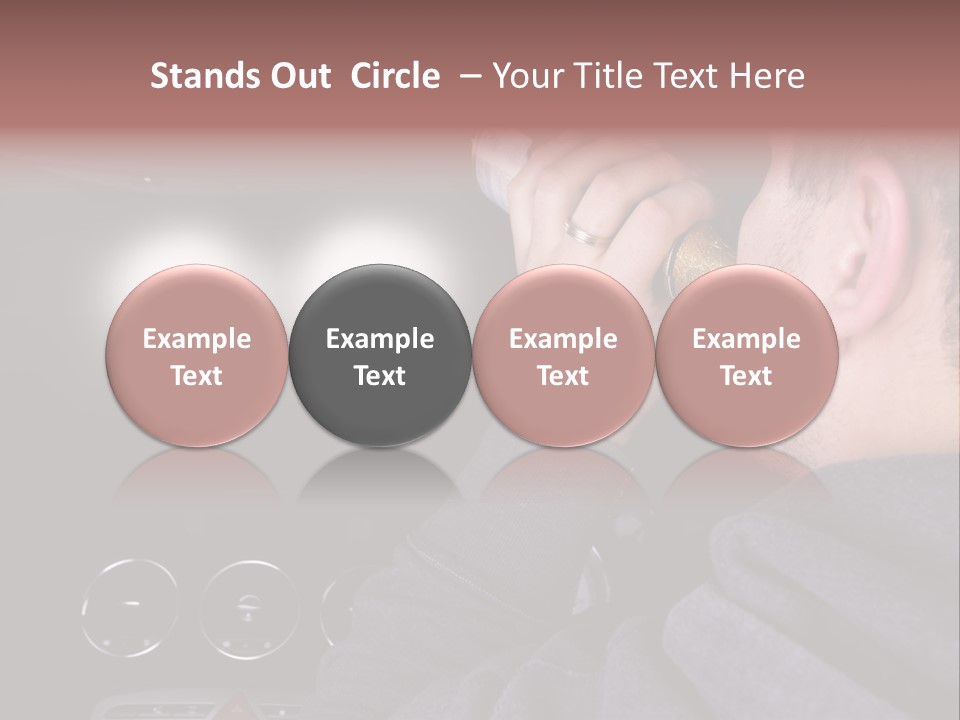 Driving Escape Mirror PowerPoint Template