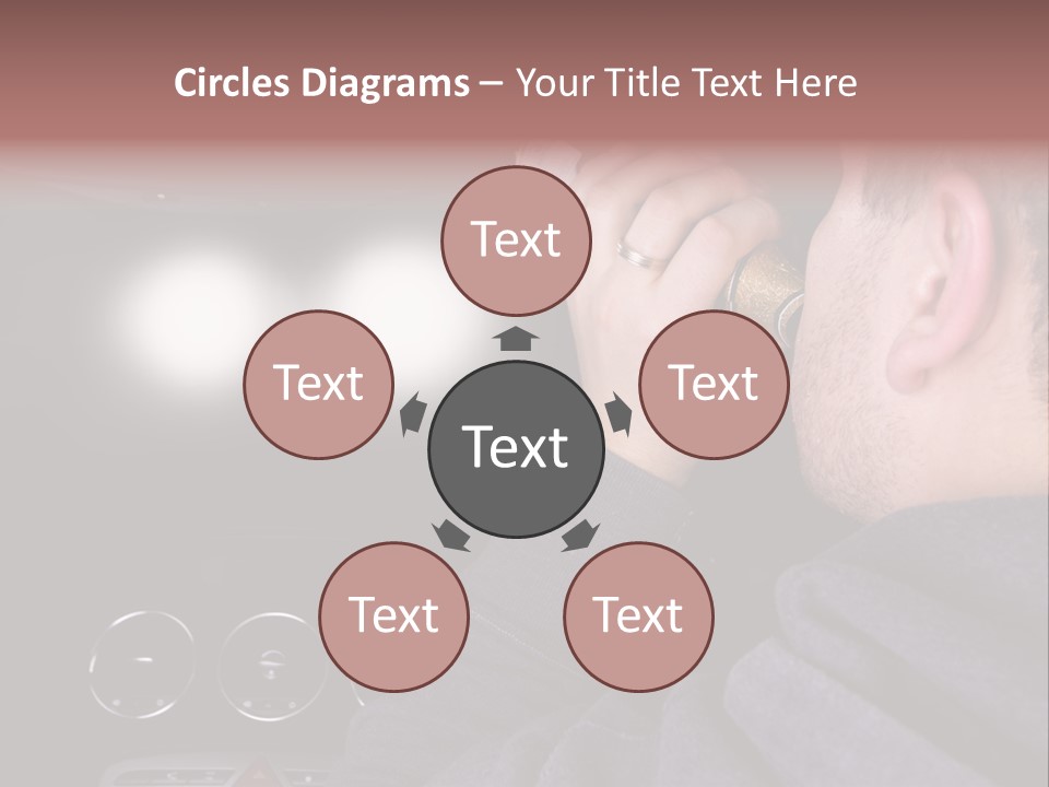 Driving Escape Mirror PowerPoint Template