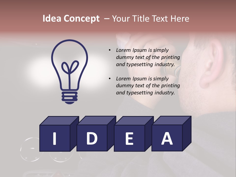 Driving Escape Mirror PowerPoint Template