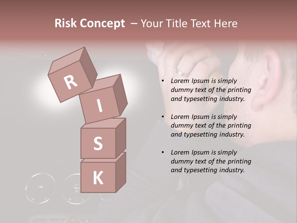 Driving Escape Mirror PowerPoint Template