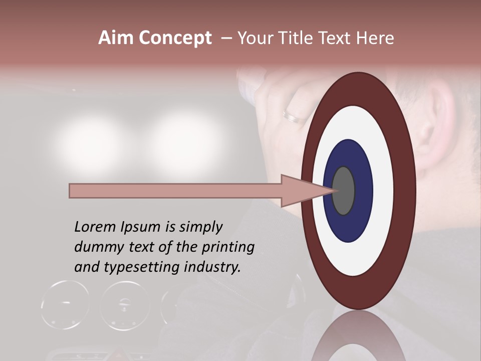 Driving Escape Mirror PowerPoint Template