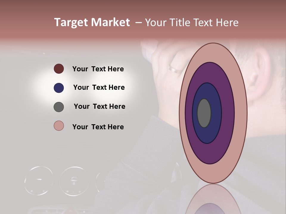 Driving Escape Mirror PowerPoint Template