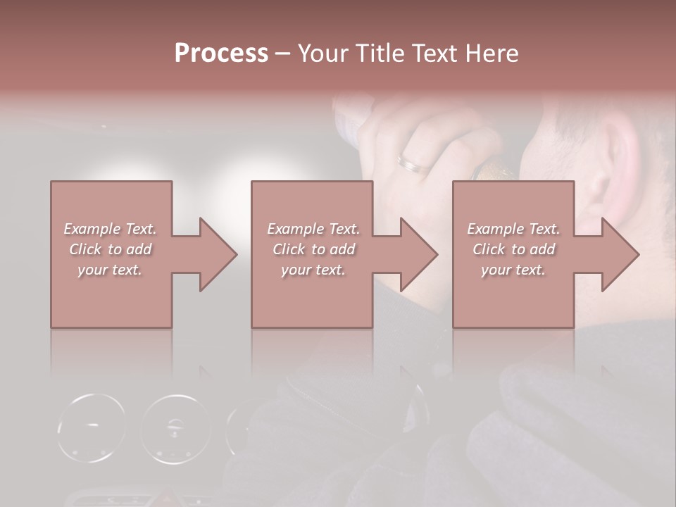 Driving Escape Mirror PowerPoint Template