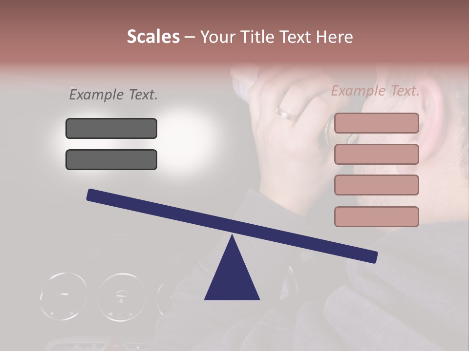 Driving Escape Mirror PowerPoint Template