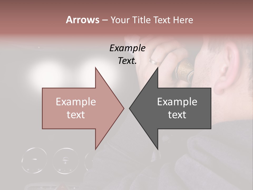 Driving Escape Mirror PowerPoint Template