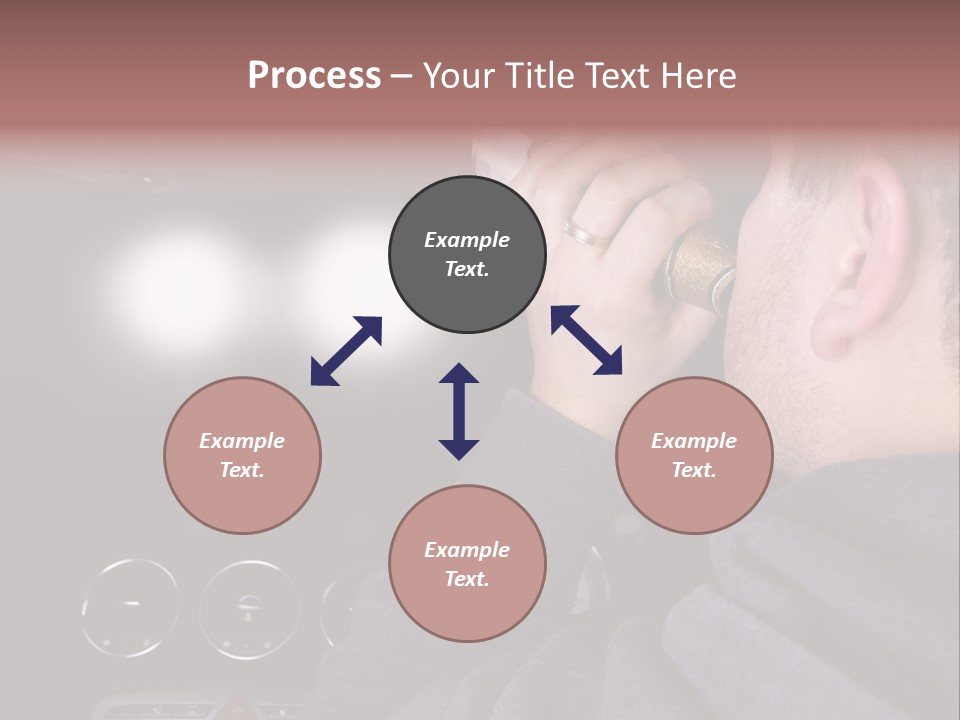 Driving Escape Mirror PowerPoint Template