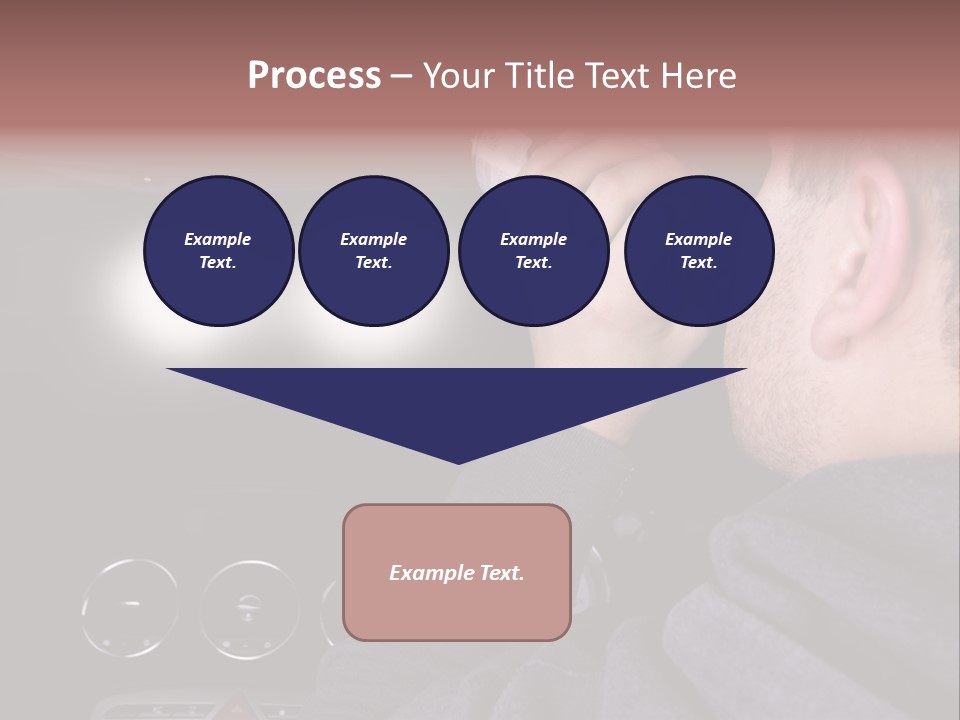 Driving Escape Mirror PowerPoint Template