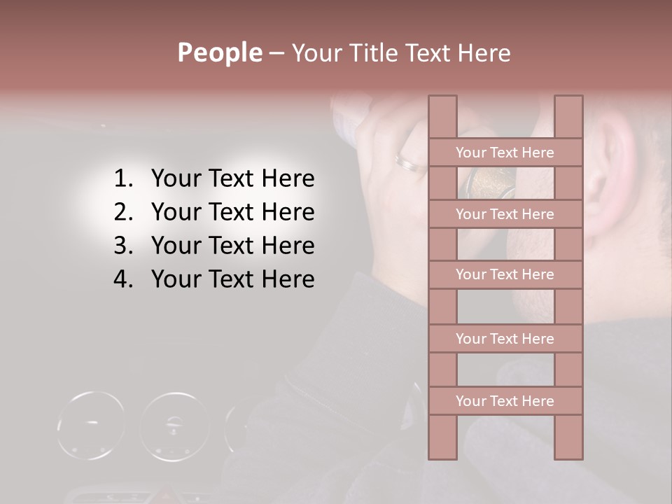 Driving Escape Mirror PowerPoint Template