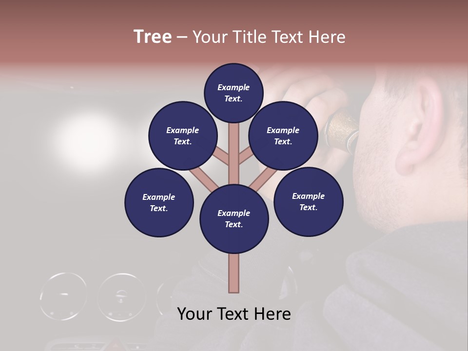 Driving Escape Mirror PowerPoint Template