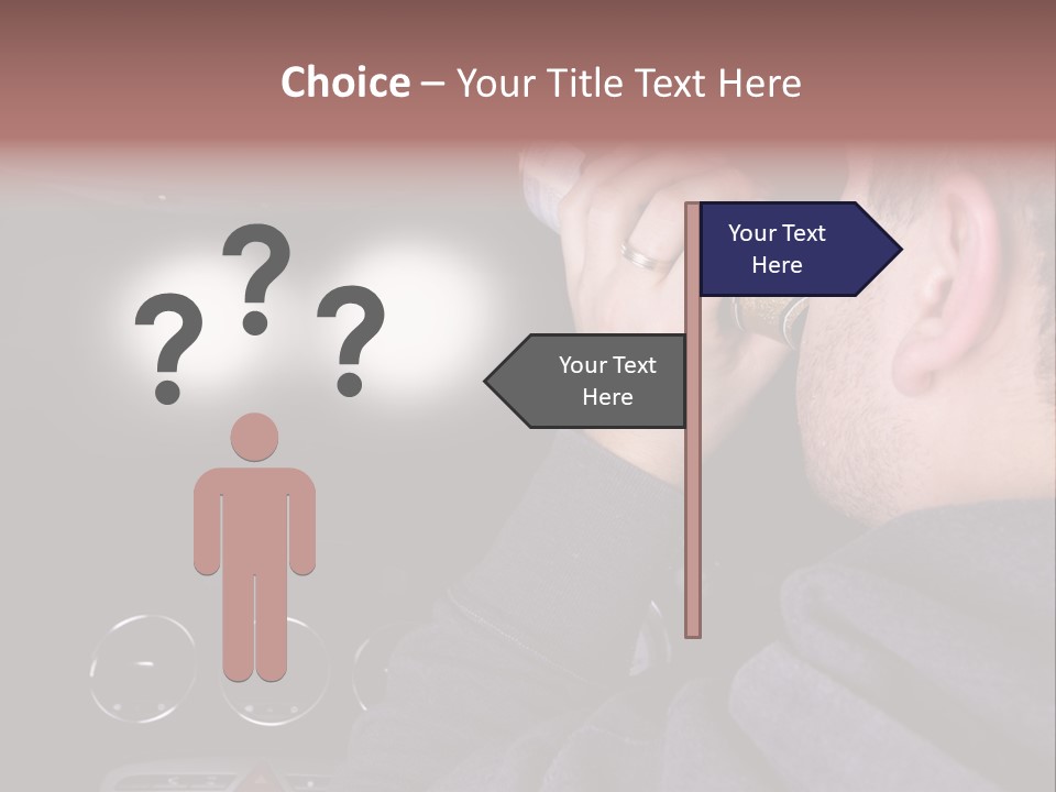Driving Escape Mirror PowerPoint Template