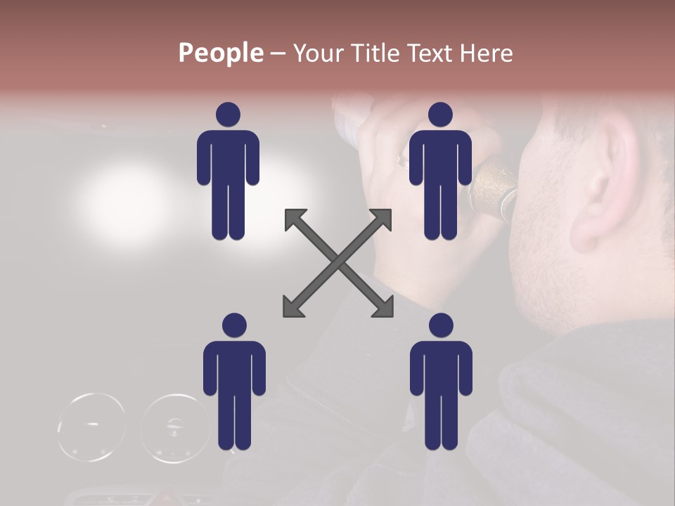 Driving Escape Mirror PowerPoint Template