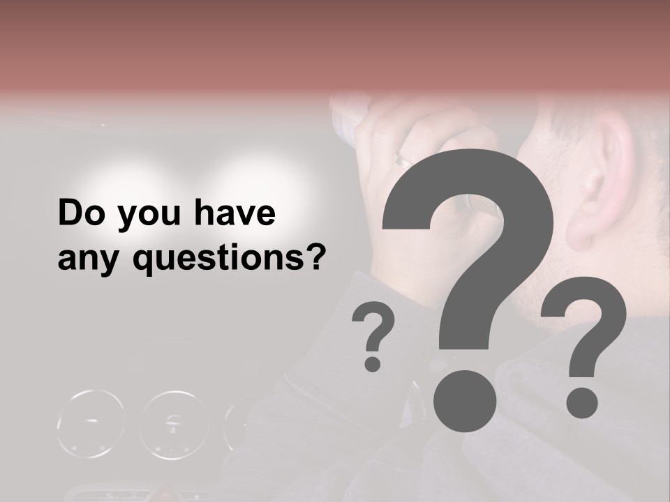 Driving Escape Mirror PowerPoint Template