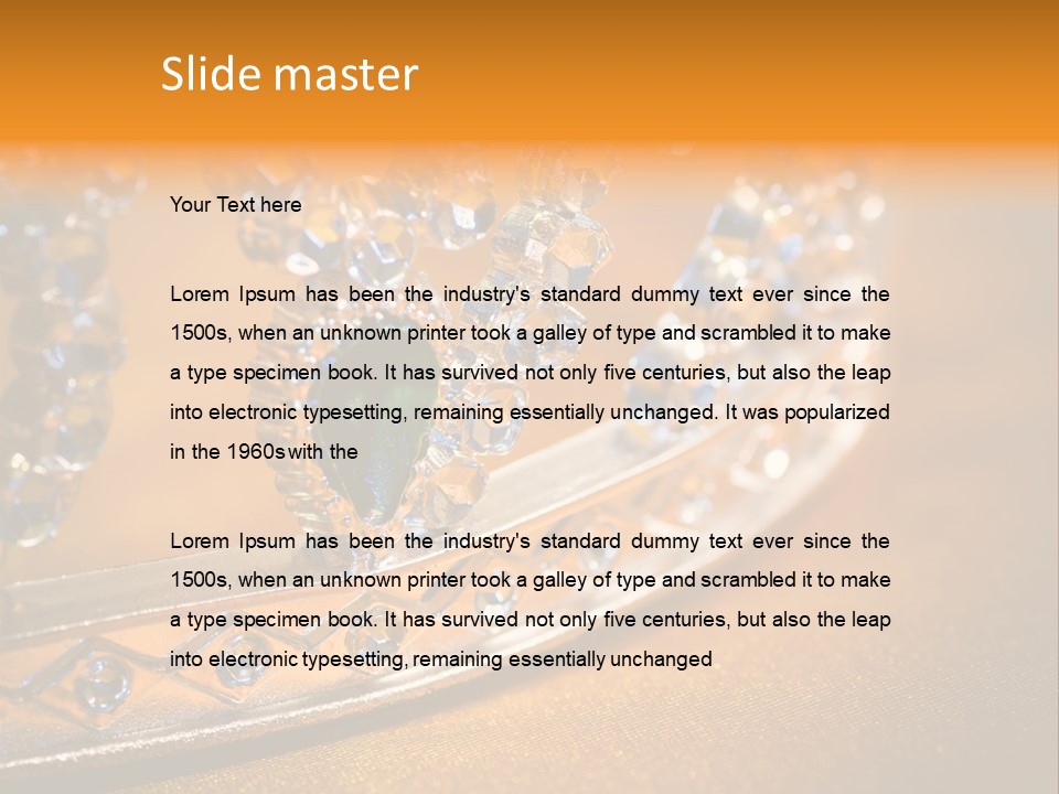 Fancy Winner Gem PowerPoint Template