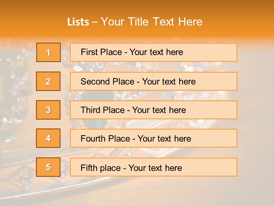 Fancy Winner Gem PowerPoint Template