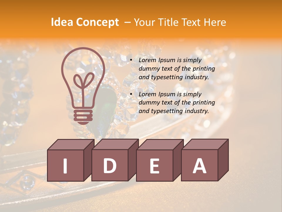 Fancy Winner Gem PowerPoint Template