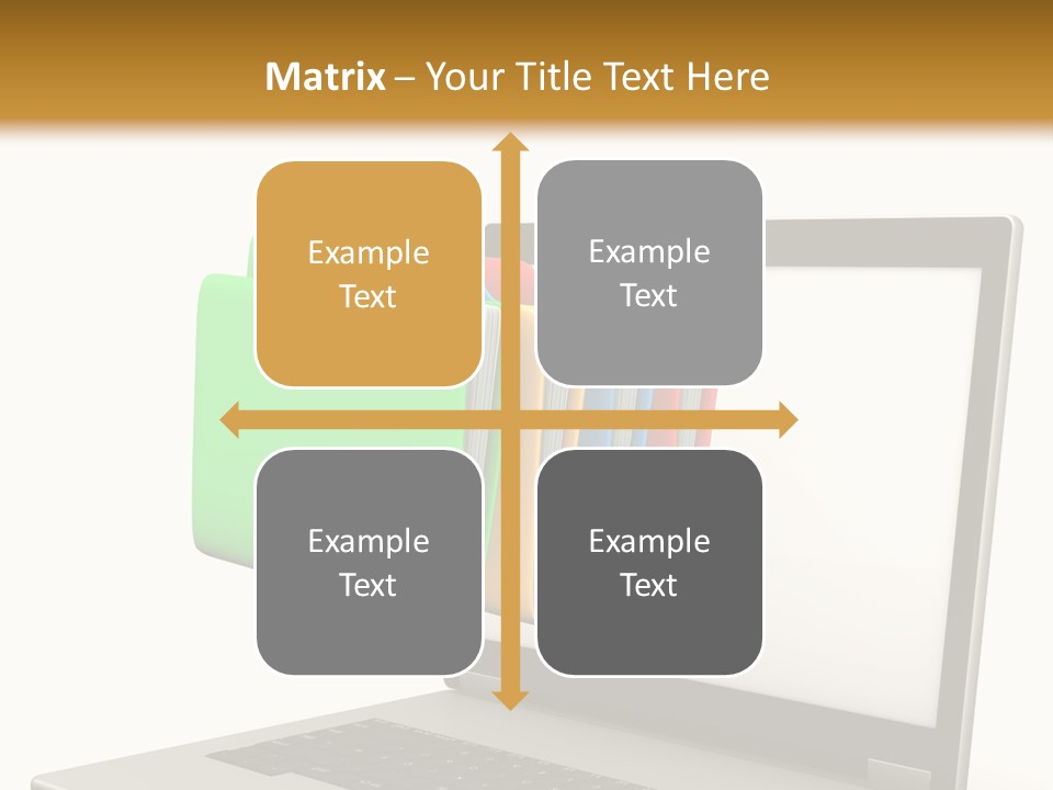 Internet Computer Yellow PowerPoint Template