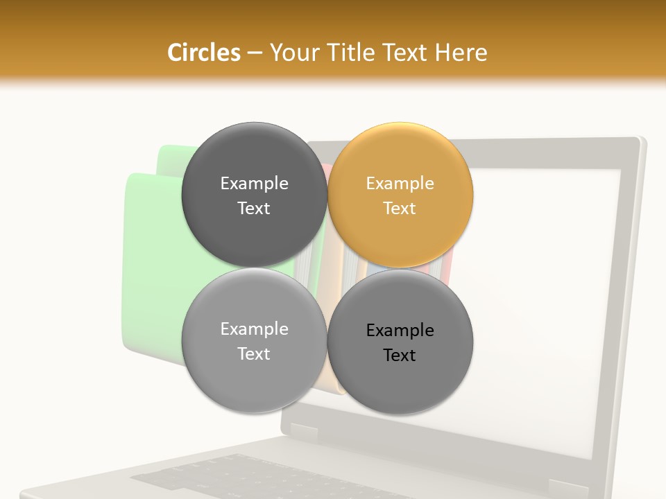 Internet Computer Yellow PowerPoint Template