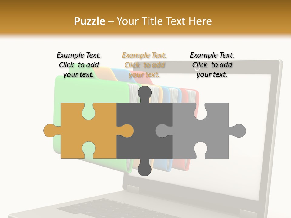 Internet Computer Yellow PowerPoint Template