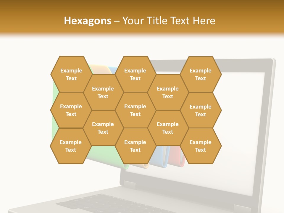 Internet Computer Yellow PowerPoint Template
